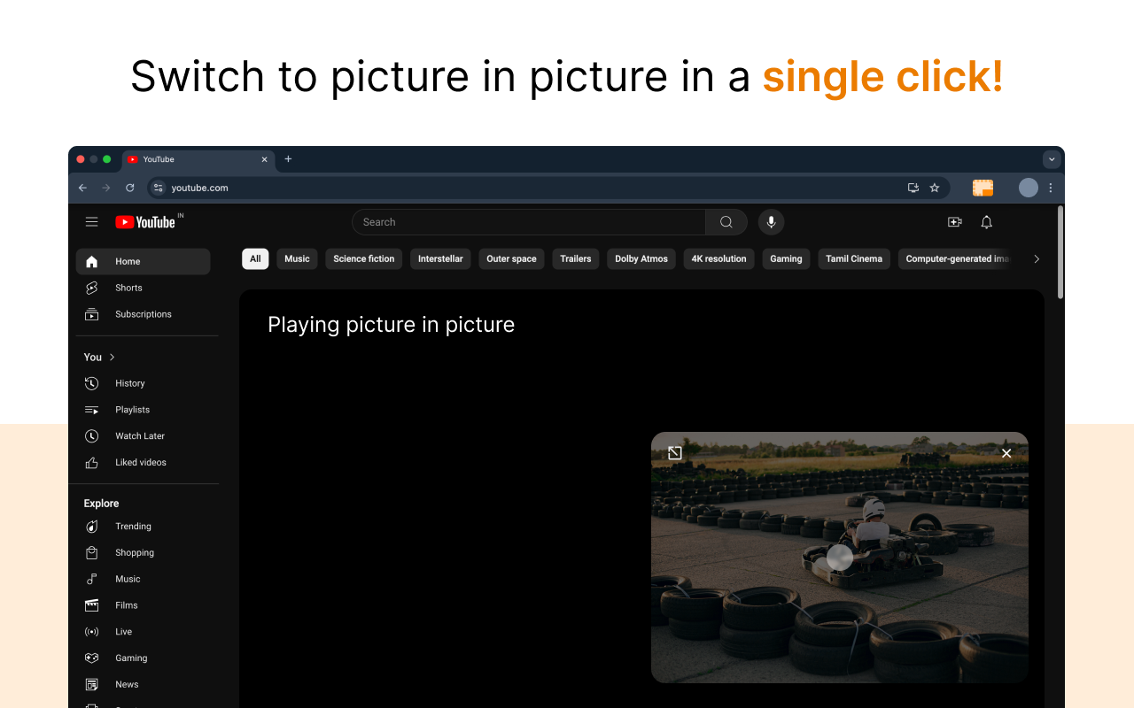 Picture in Picture Extension for Chrome - 截图 3