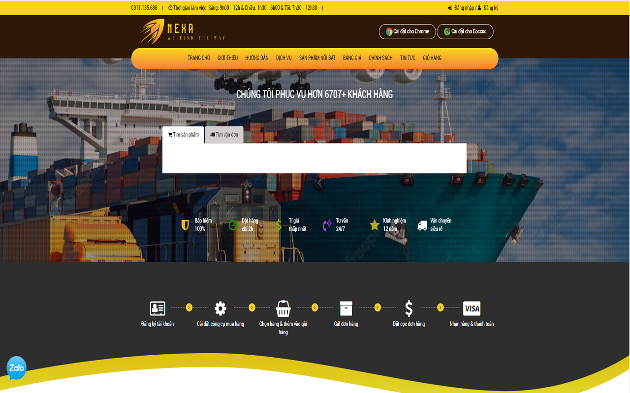 Công cụ đặt hàng Nexalogistics - 截图 3