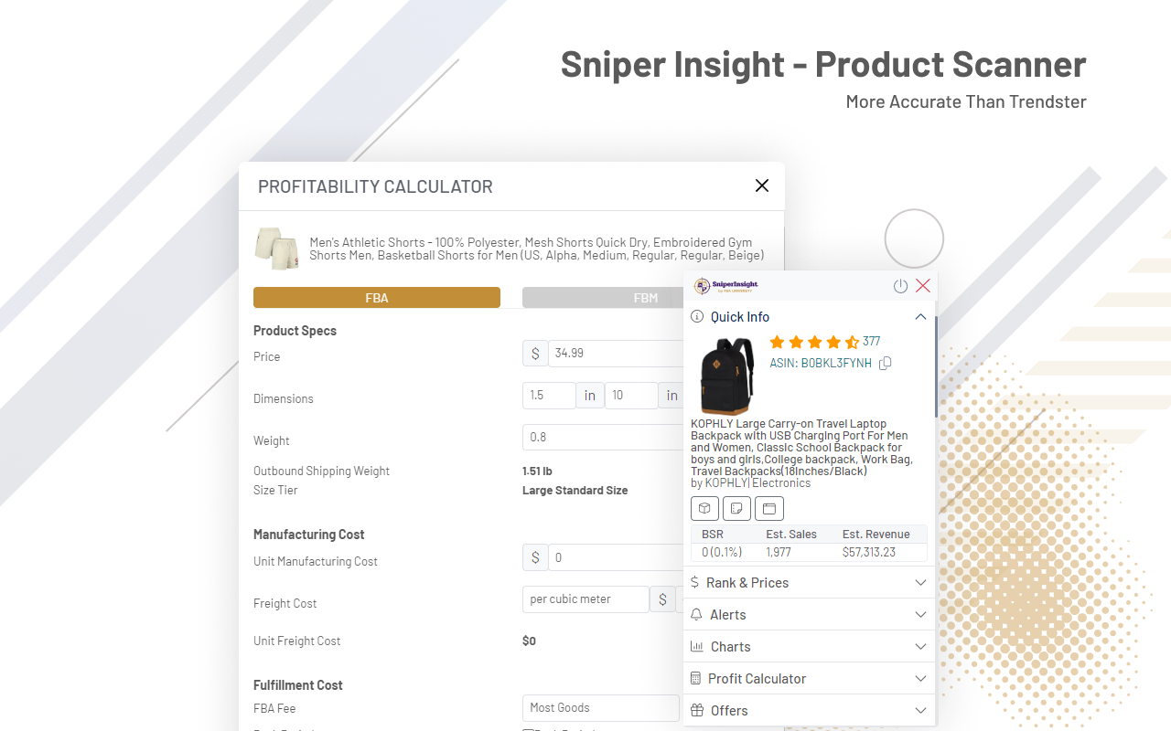 Sniper Insight - Product Scanner - 截图 3
