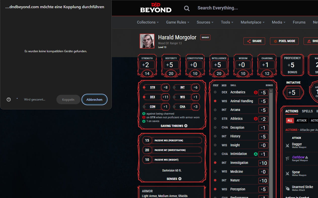 Pixels DnDBeyond Integration - 截图 3