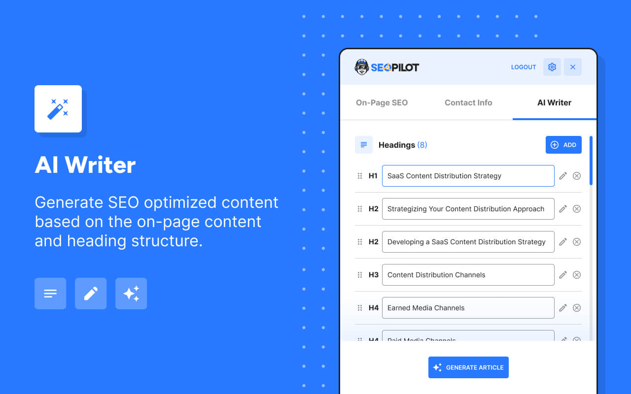 SEO Pilot - 截图 2