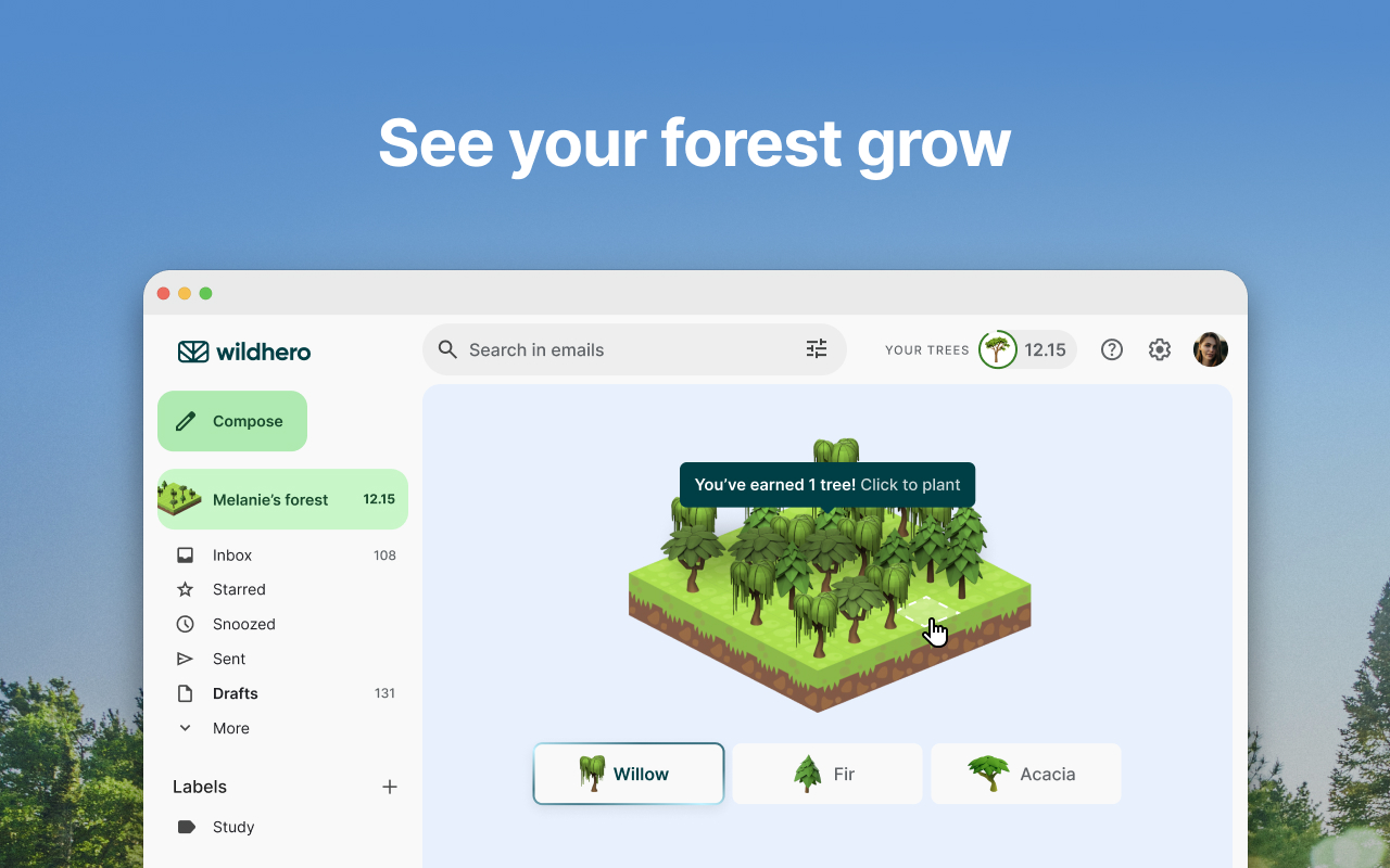 Wildhero - Eco-friendly Email - 截图 5