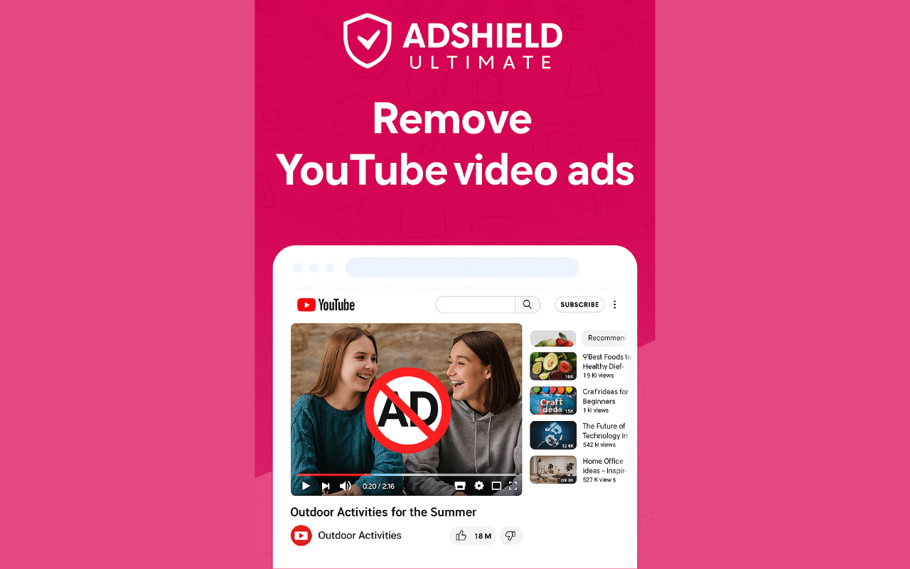 AdShield - Ultimate Ad Blocker for YouTube - 截图 4