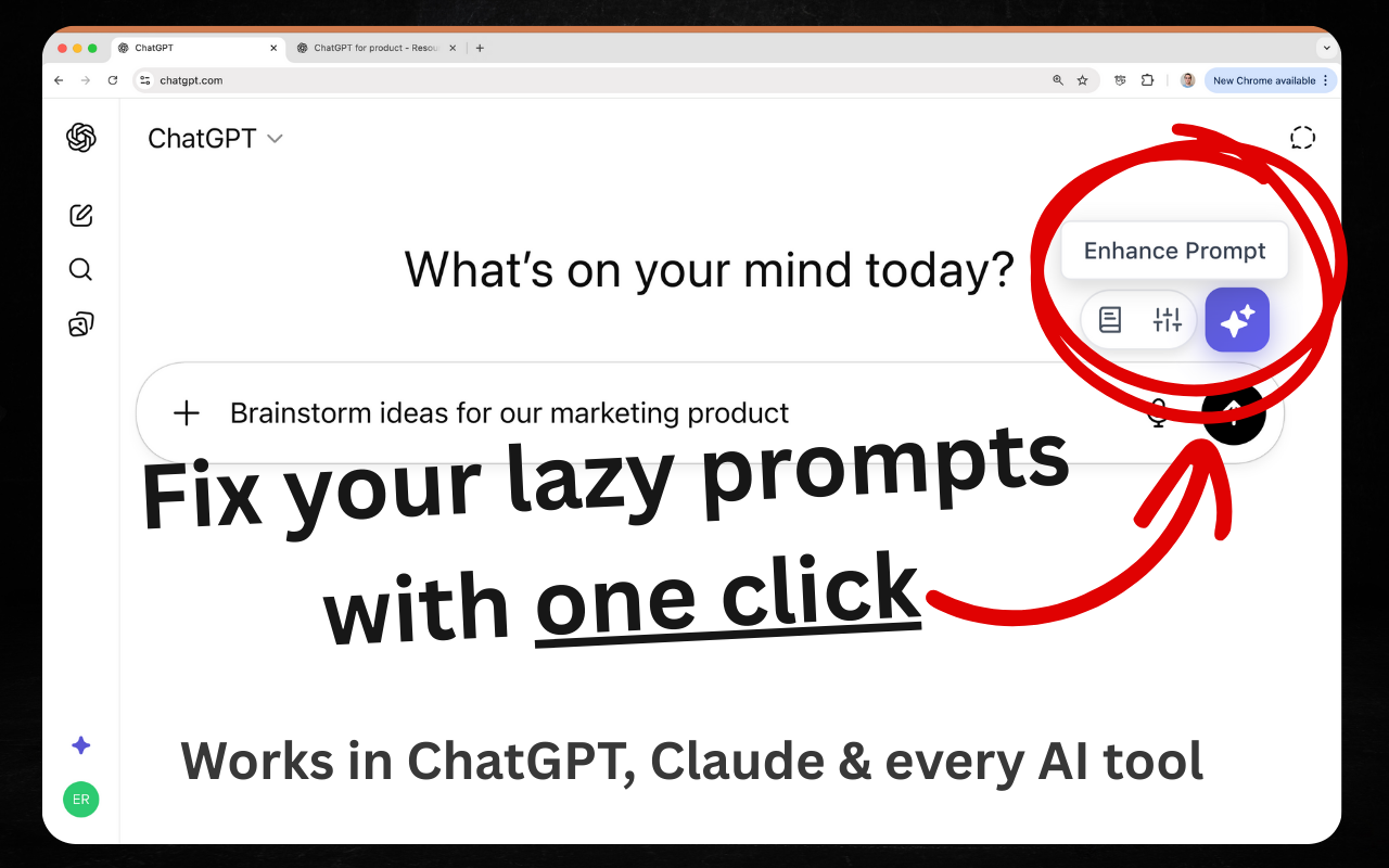 AI Prompt Helper for ChatGPT & Claude - PromptSloth - 截图 1