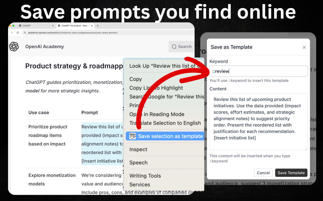 AI Prompt Helper for ChatGPT & Claude - PromptSloth - 截图 3