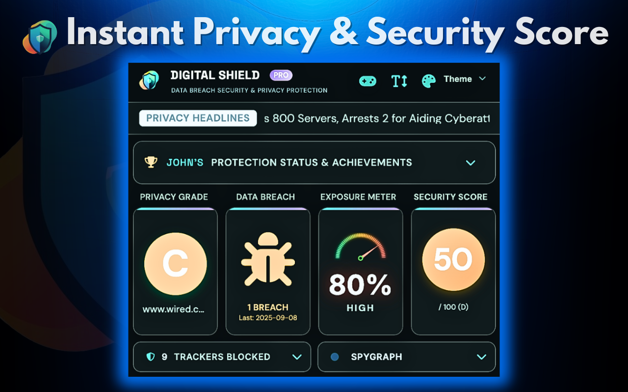 Digital Shield: Tracker Blocker, Privacy & Parental Control - 截图 3