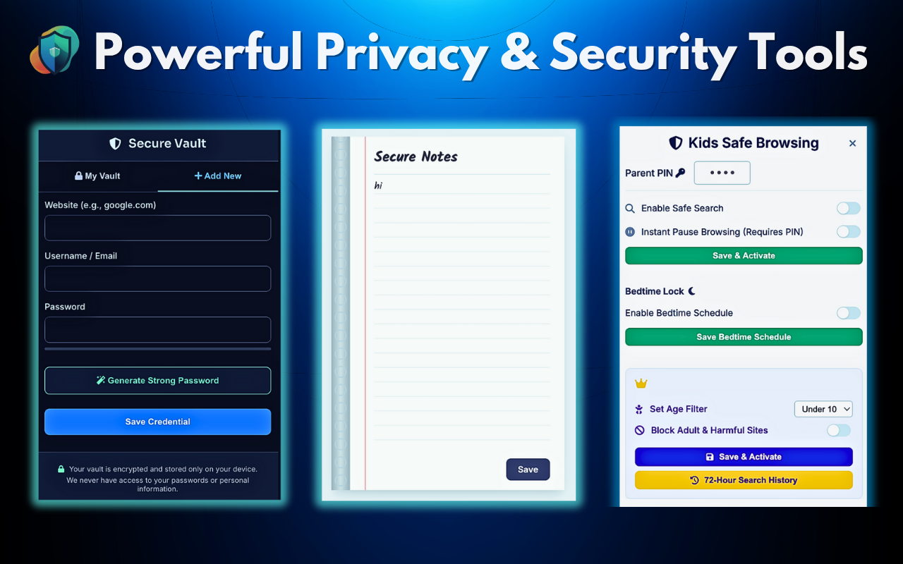 Digital Shield: Tracker Blocker, Privacy & Parental Control - 截图 4