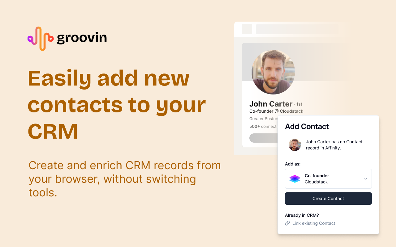 Groovin: Keep your CRM aligned with your prospecting workflow - 截图 2