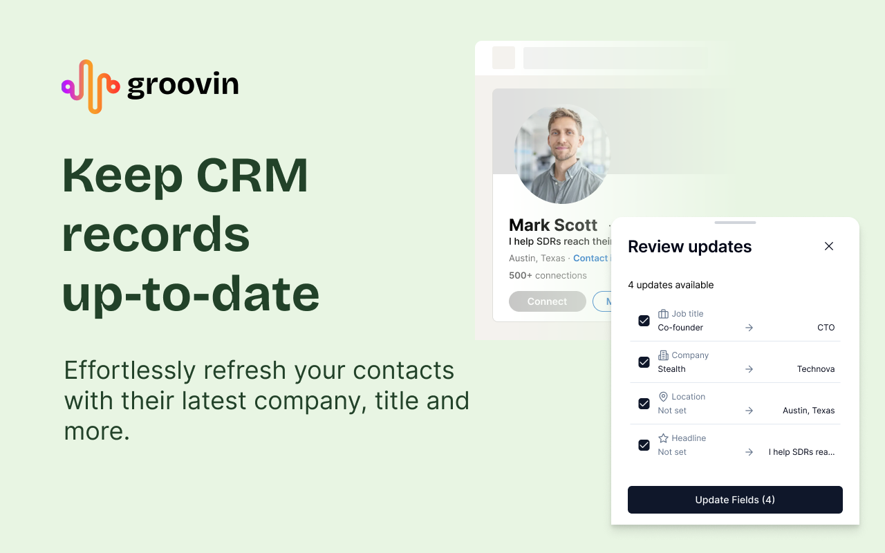 Groovin: Keep your CRM aligned with your prospecting workflow - 截图 4