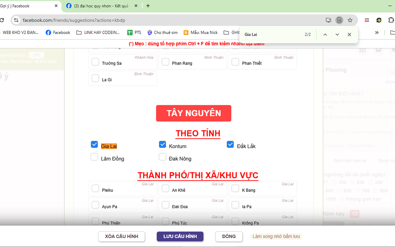 2TOOL - Auto Kết Bạn Địa Phương trên facebook - 截图 2