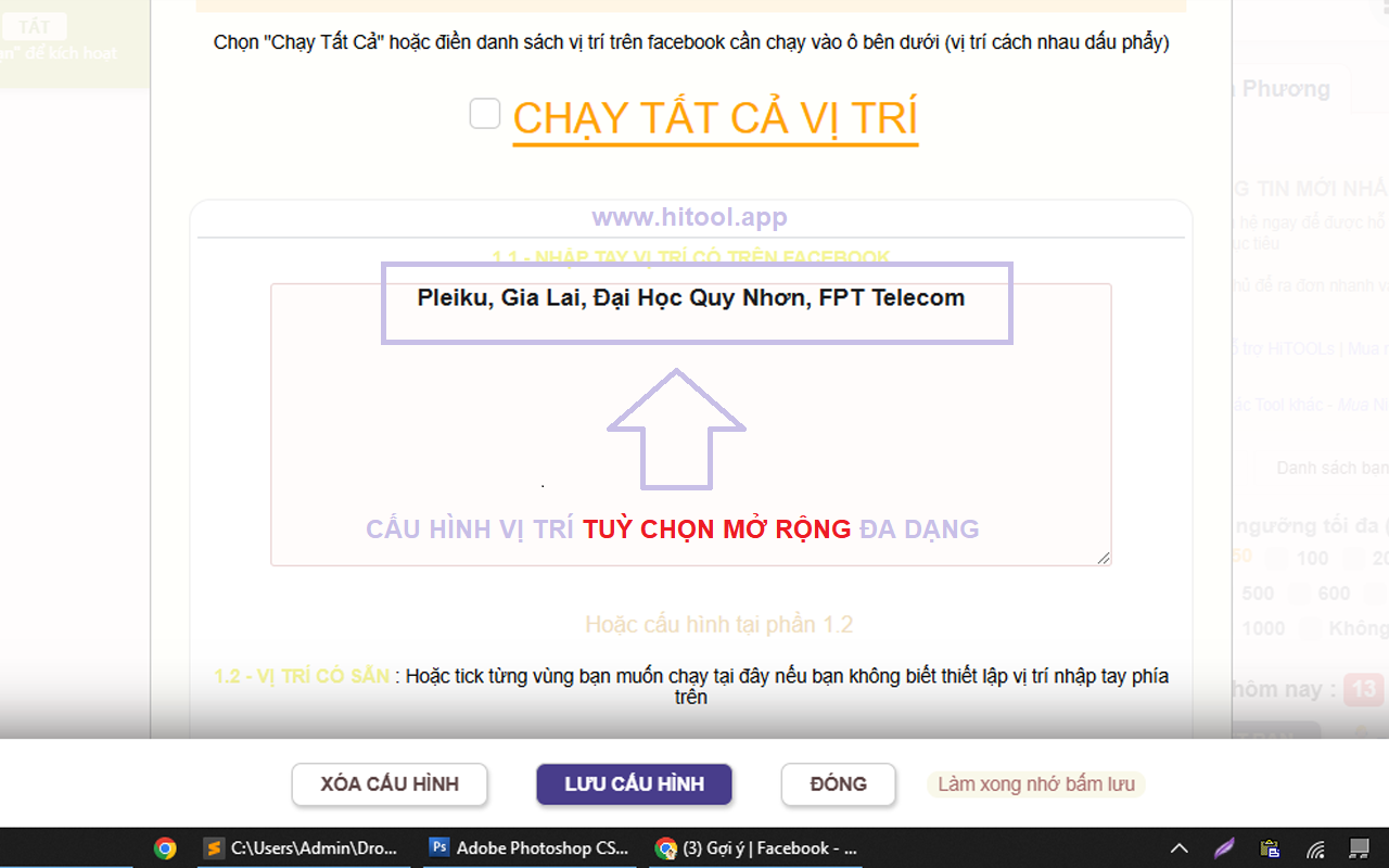 2TOOL - Auto Kết Bạn Địa Phương trên facebook - 截图 5
