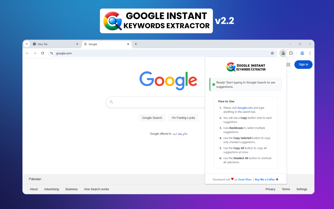 Google Instant Keywords Extractor - 截图 3