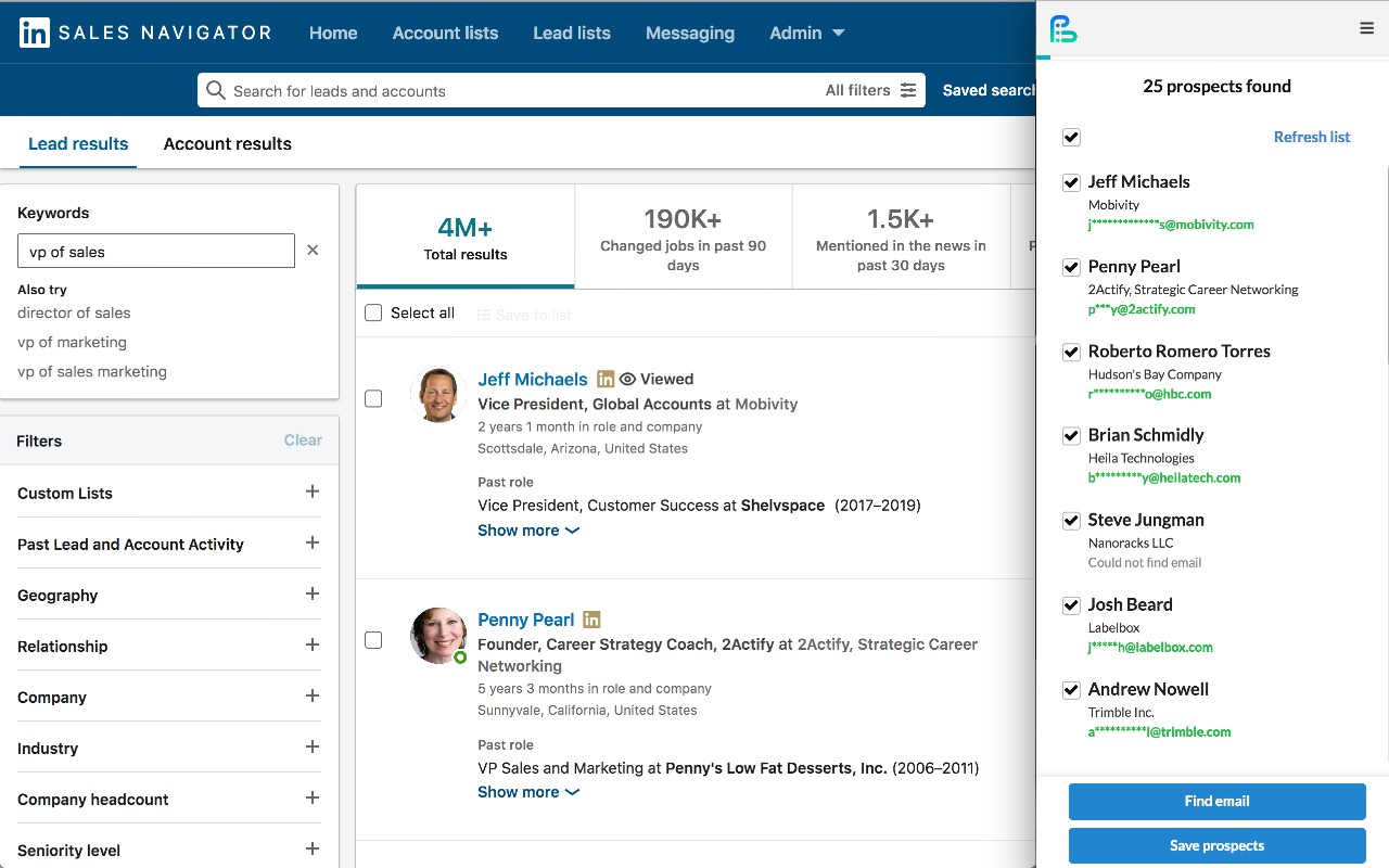 ProspectDaddy Email Finder - 截图 2
