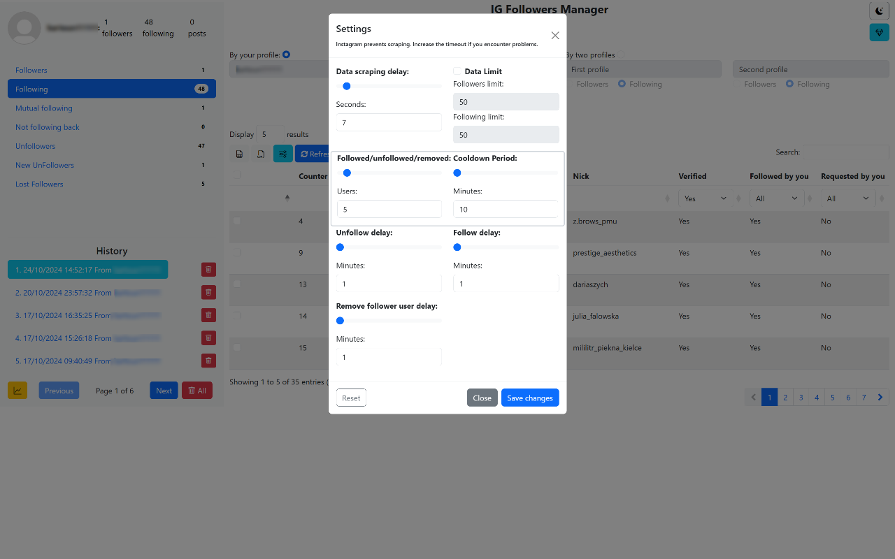 IG Followers Manager - Track, Automate, Export - 截图 3