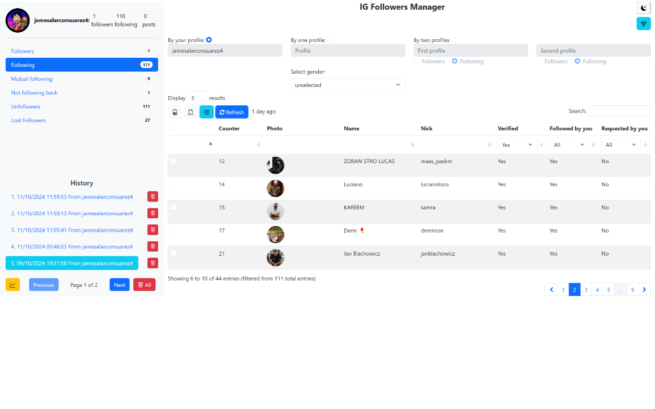 IG Followers Manager - Track, Automate, Export - 截图 4