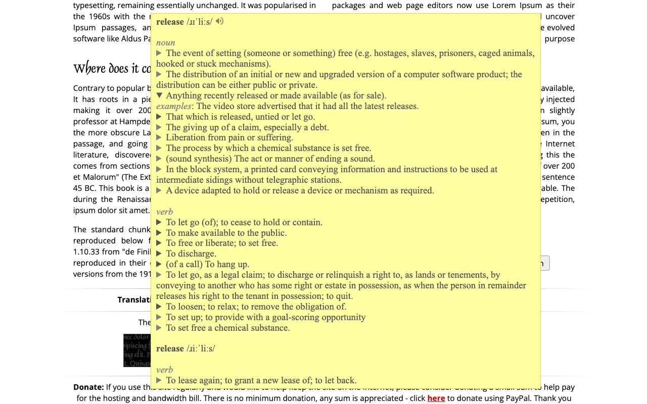 Instant Multilingual PDF/HTML/TXT Dictionary - 截图 2