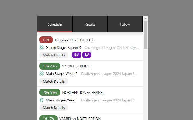 Valorant Pro Matches - 截图 3