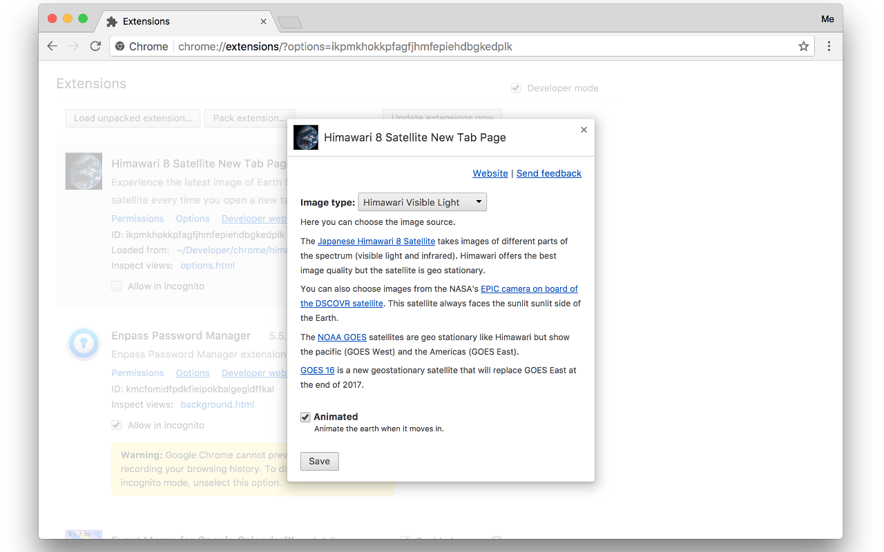 Satellite New Tab Page - 截图 4