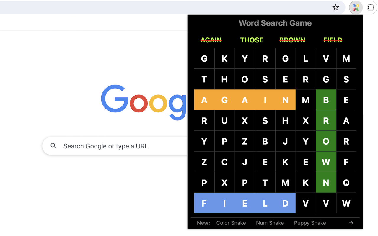 Word Search Game - 截图 1