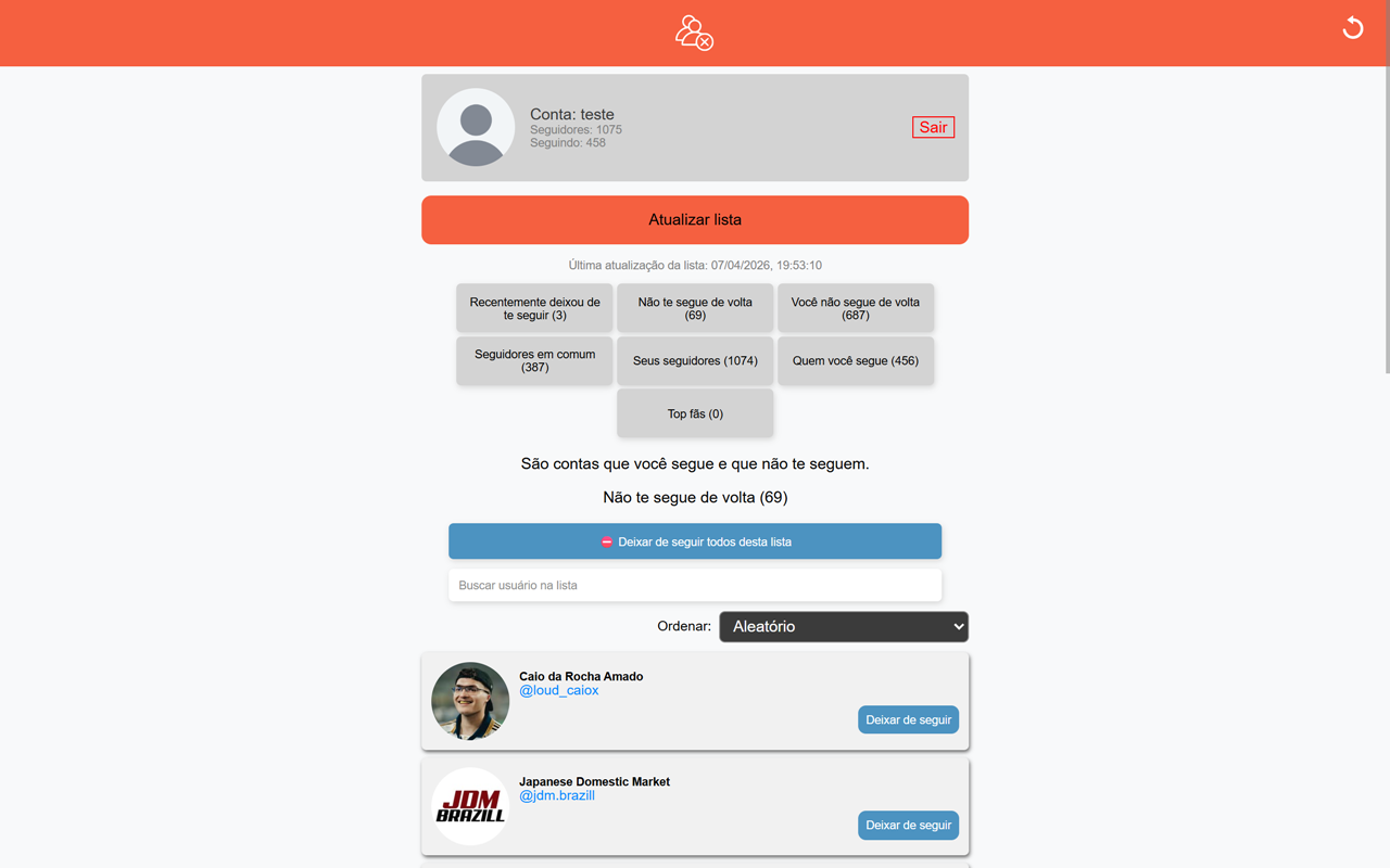 Followers & Unfollowers - Follower Manager - 截图 3