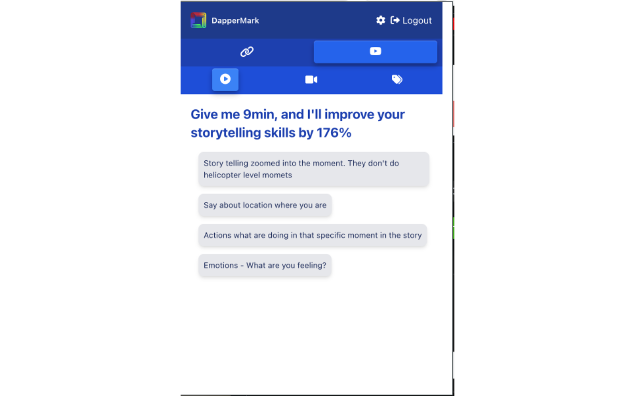 DapperMark - Summarize, Translate, Bookmark YouTube Videos with CHATGPT - 截图 4