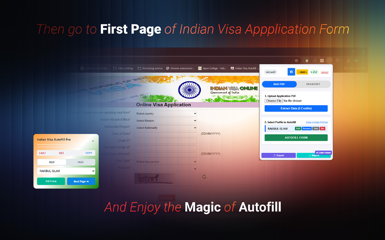 Indian Visa Autofill Pro - 截图 2