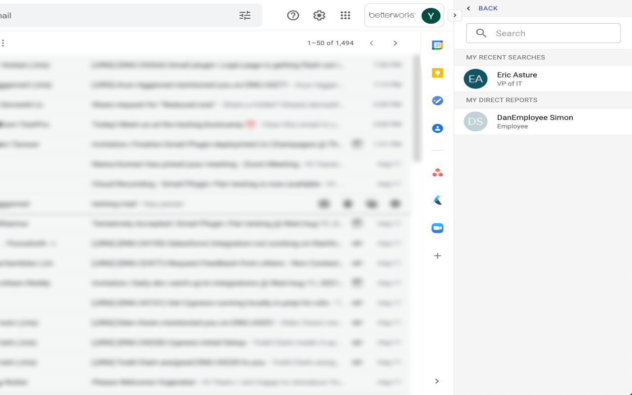 Betterworks Plugin for Gmail - 截图 2