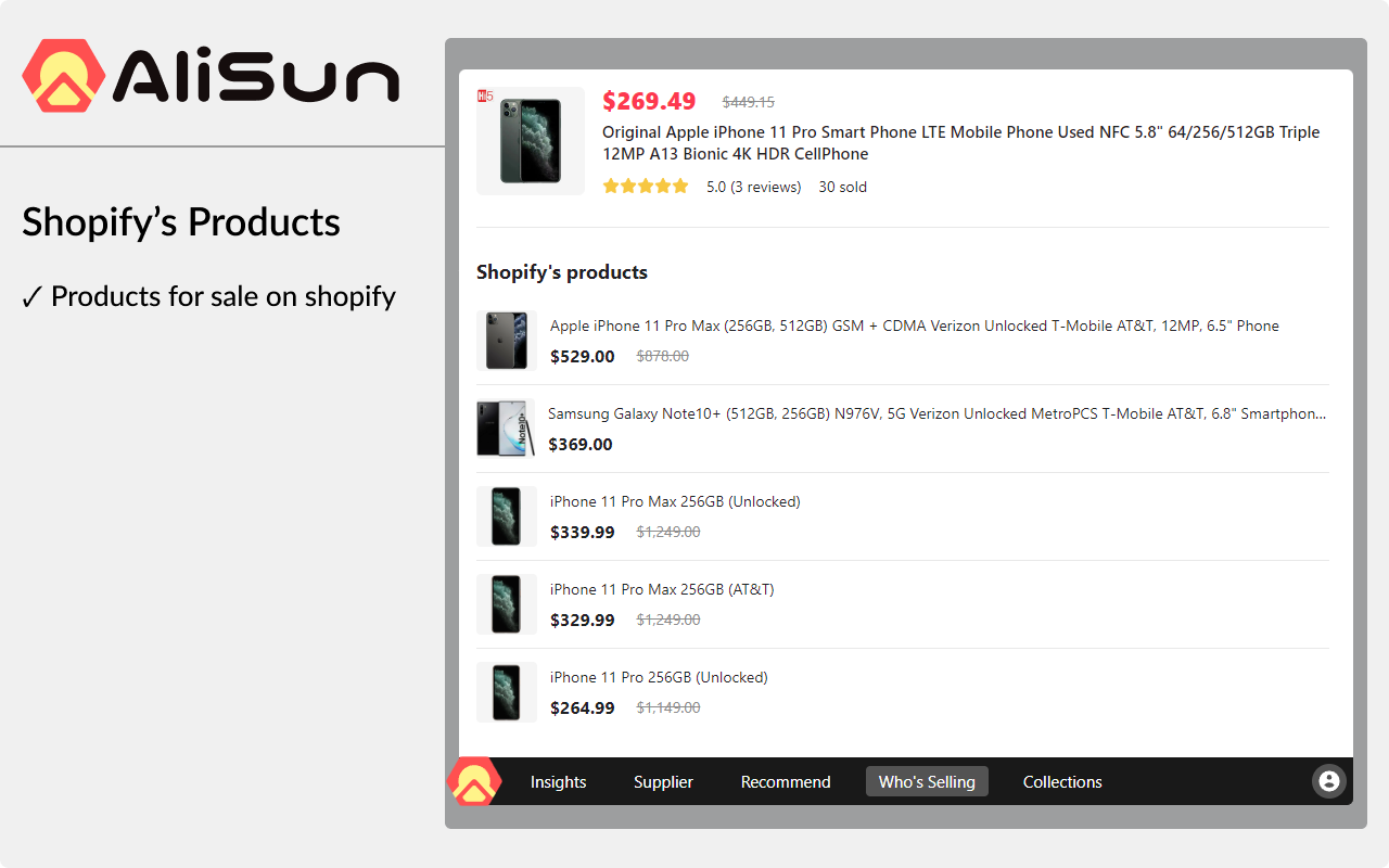AliSun - AliExpress Dropshipping To Shopify - 截图 1