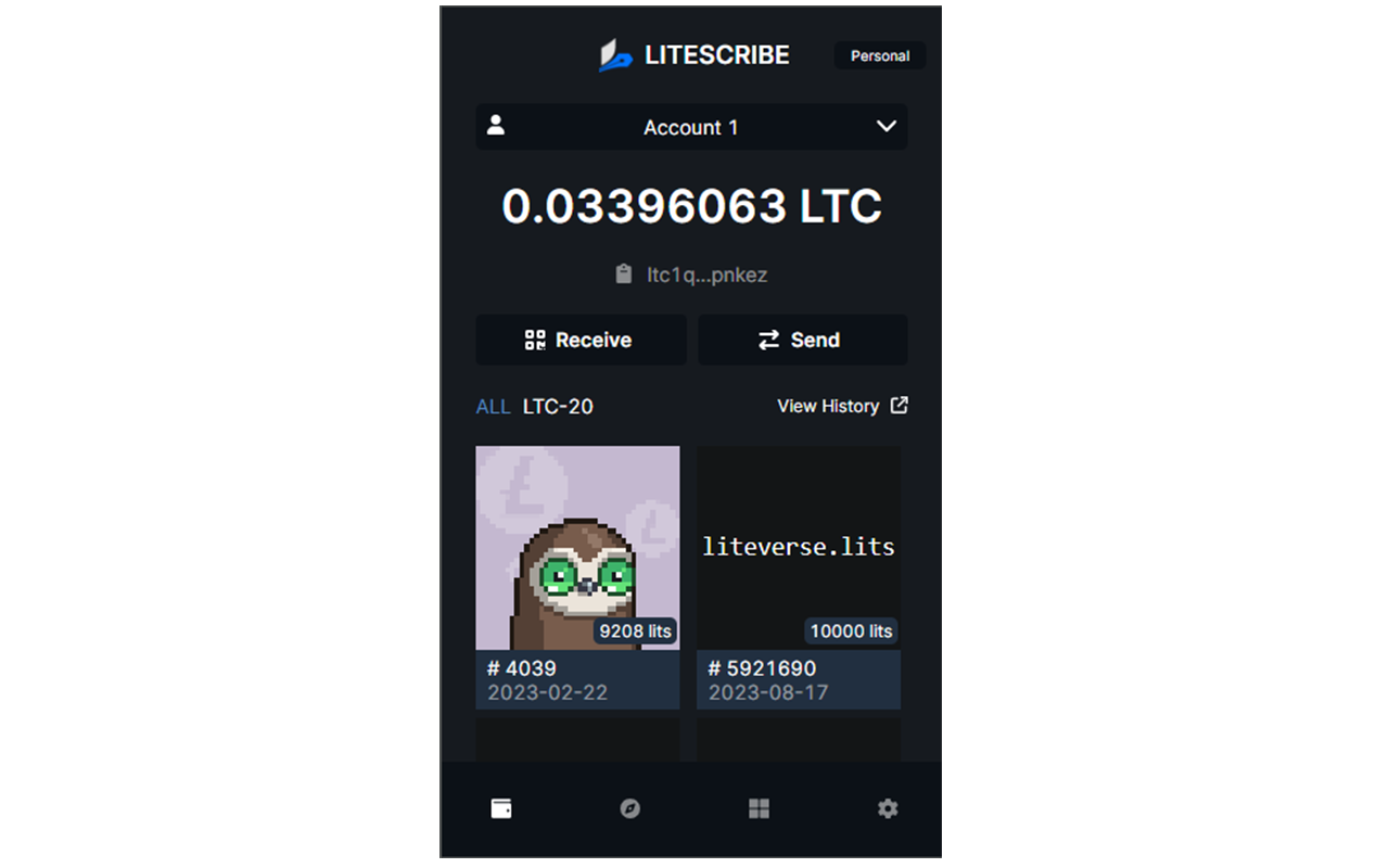 Litescribe Wallet - 截图 1