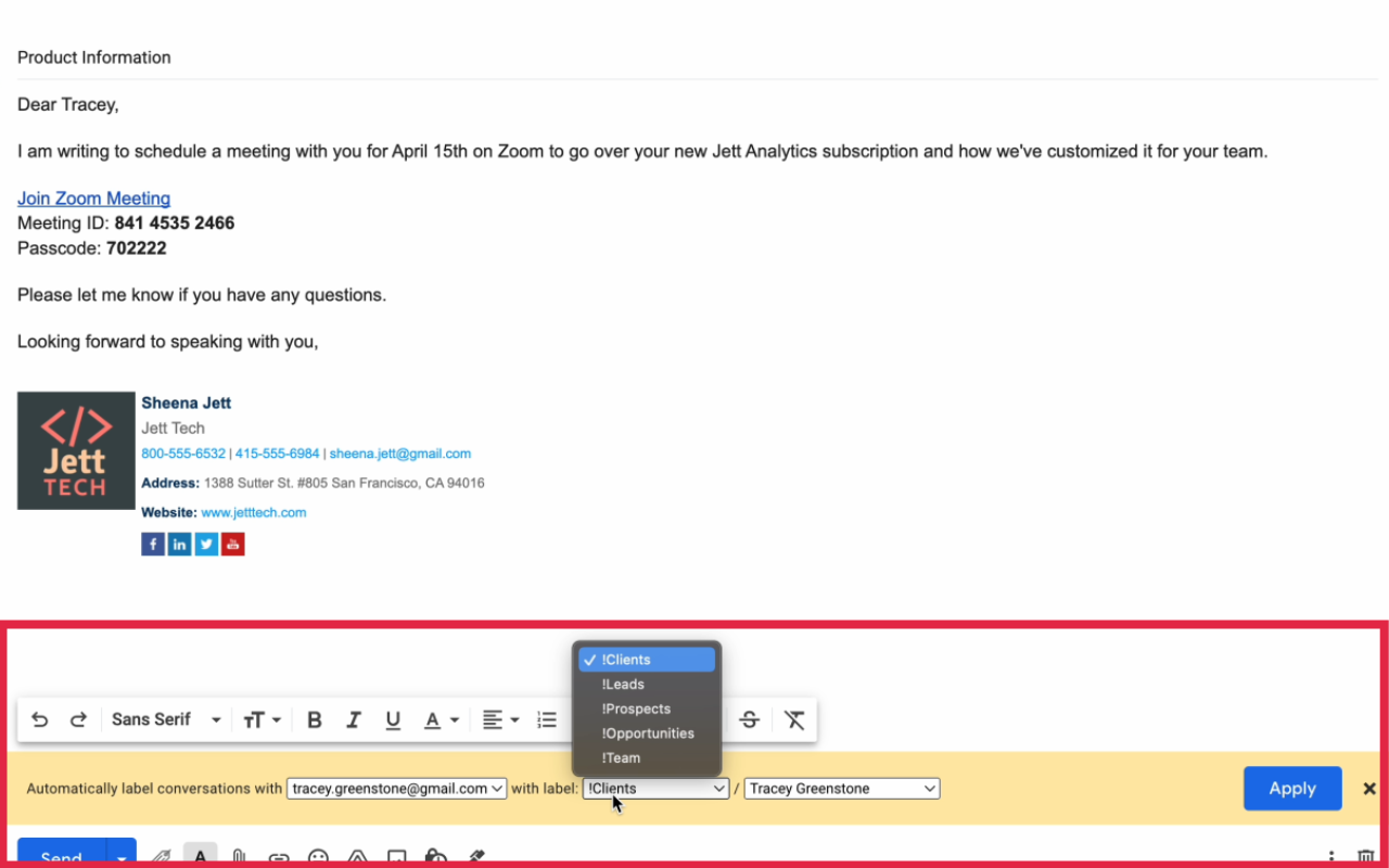 Auto Label for Google Gmail™ by cloudHQ - 截图 4