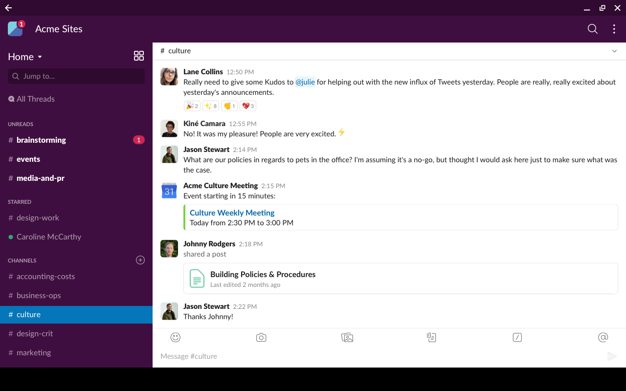 Slack PWA - 截图 1