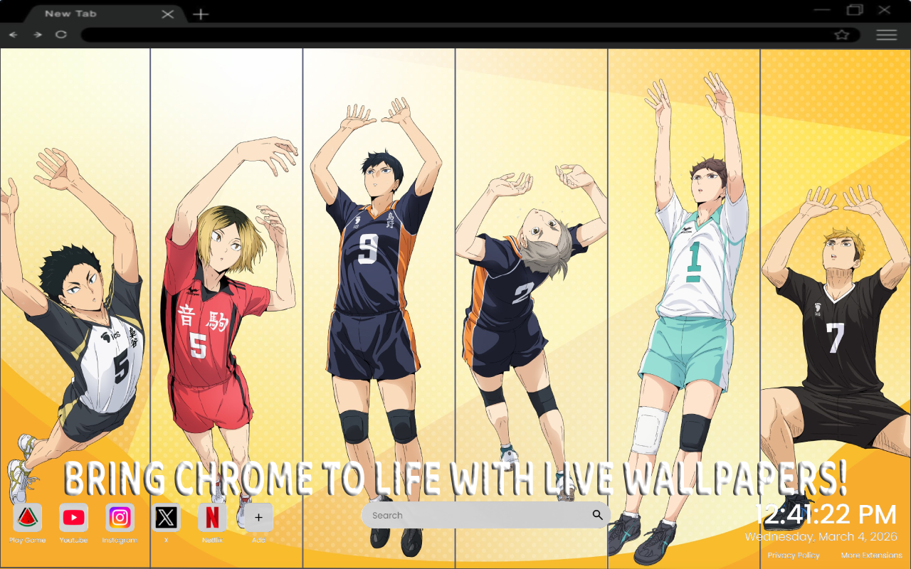 Haikyuu!! Anime Live Wallpaper - 截图 4