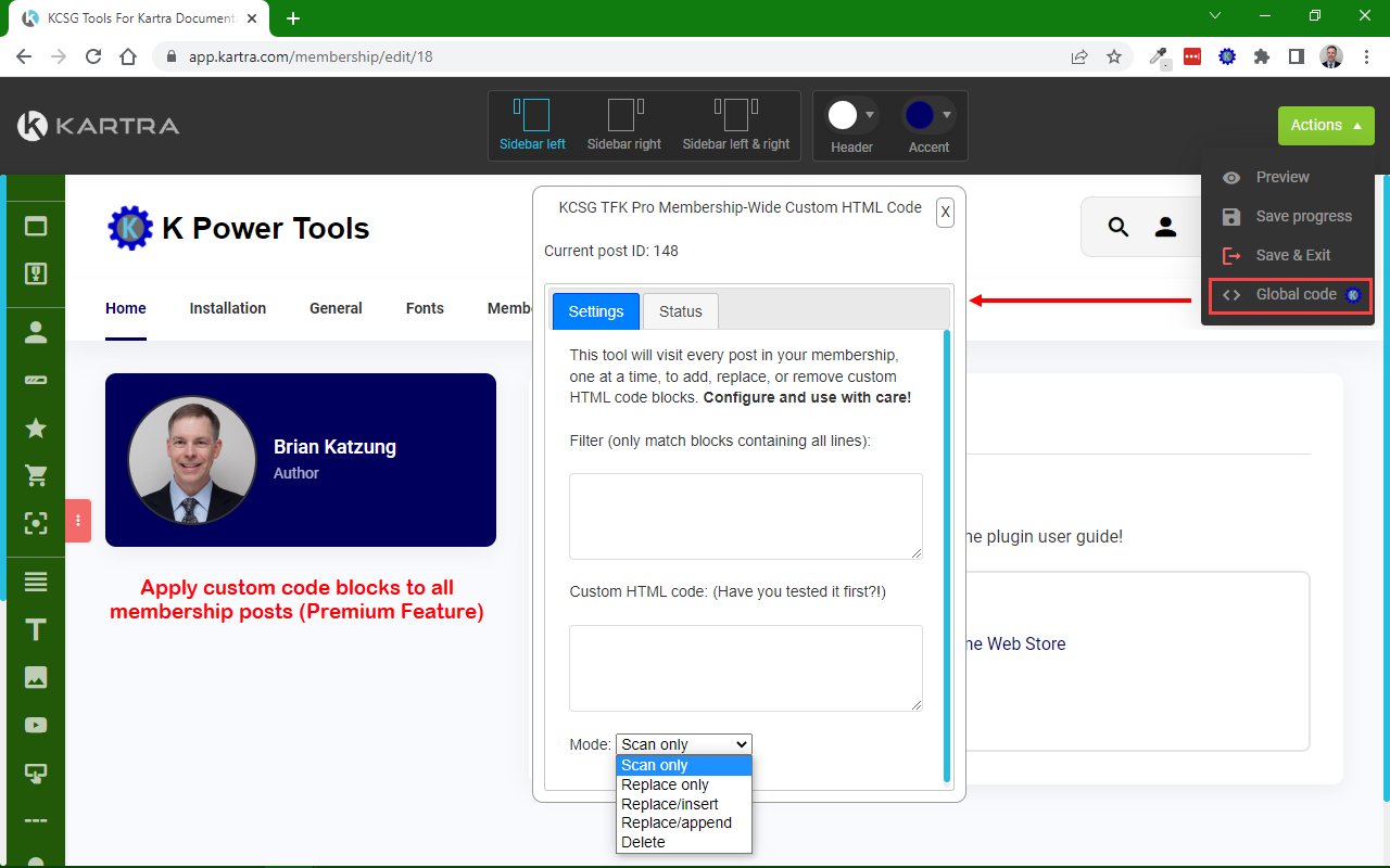 KCSG Tools For Kartra - 截图 3