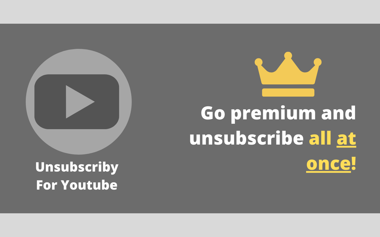 Unsubscriby for Youtube - 截图 2