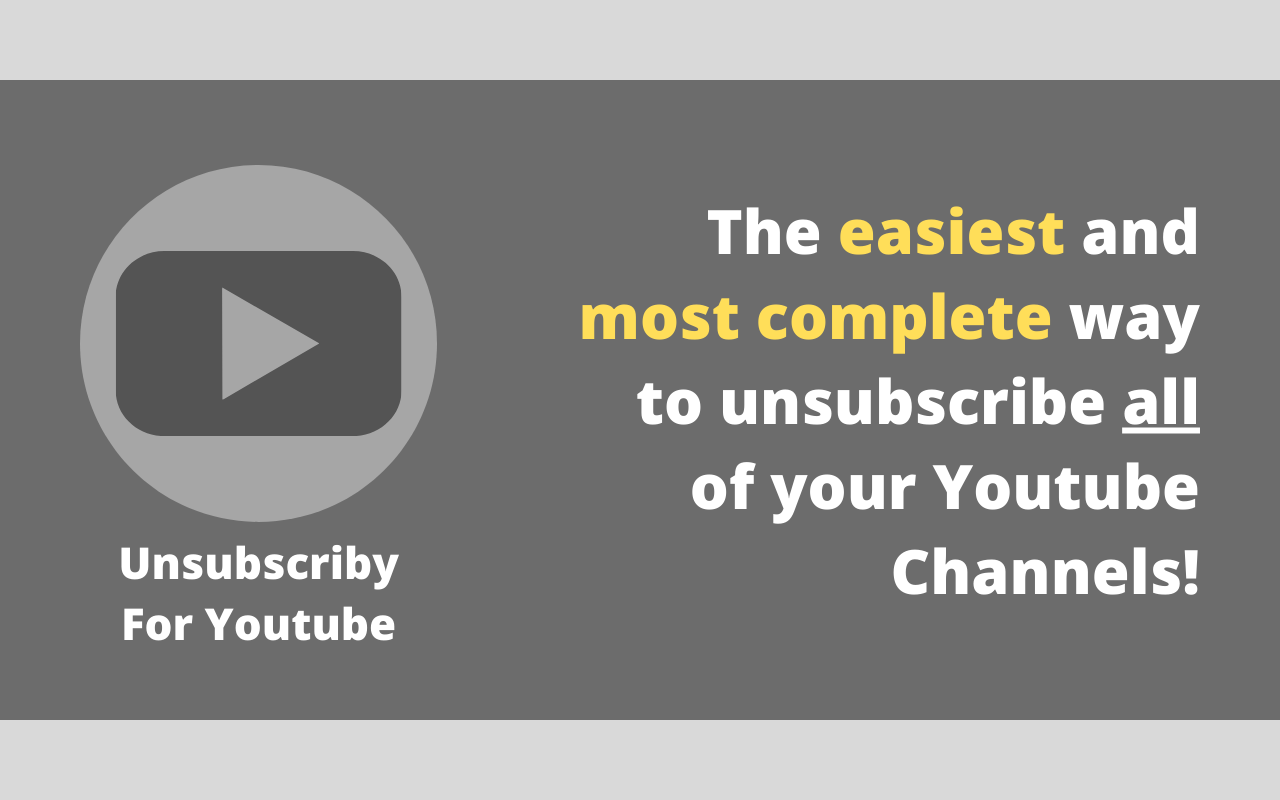 Unsubscriby for Youtube - 截图 3
