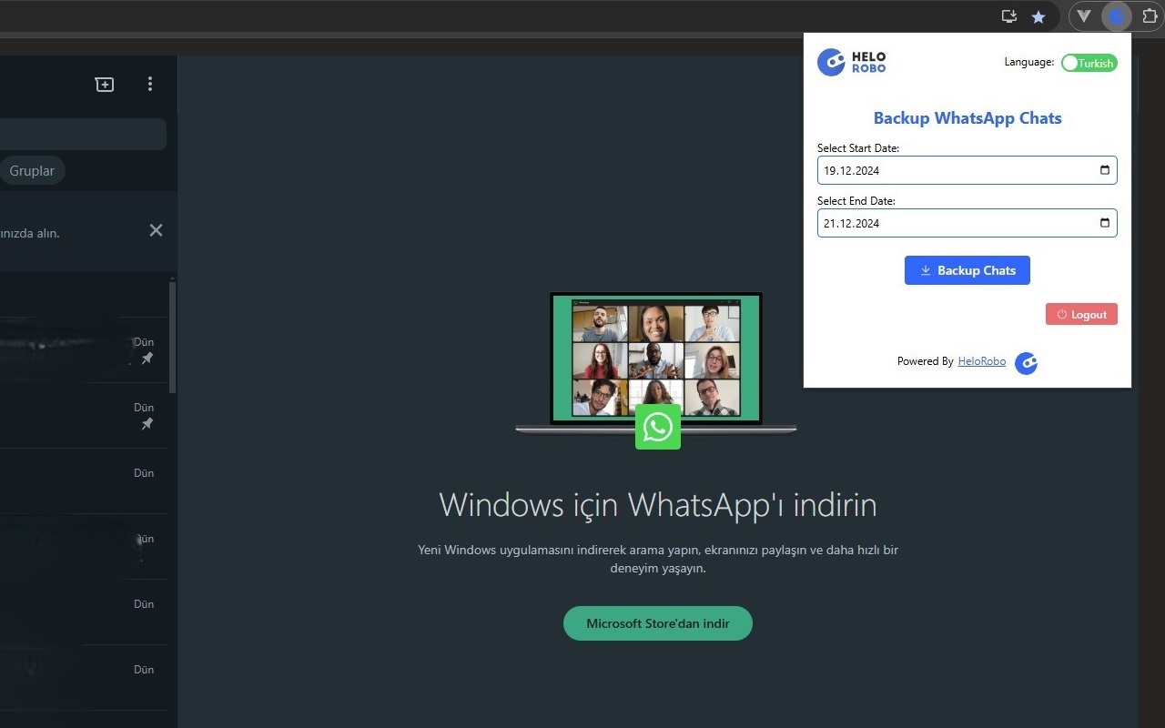 HeloRobo Backup Whatsapp Chats - 截图 3