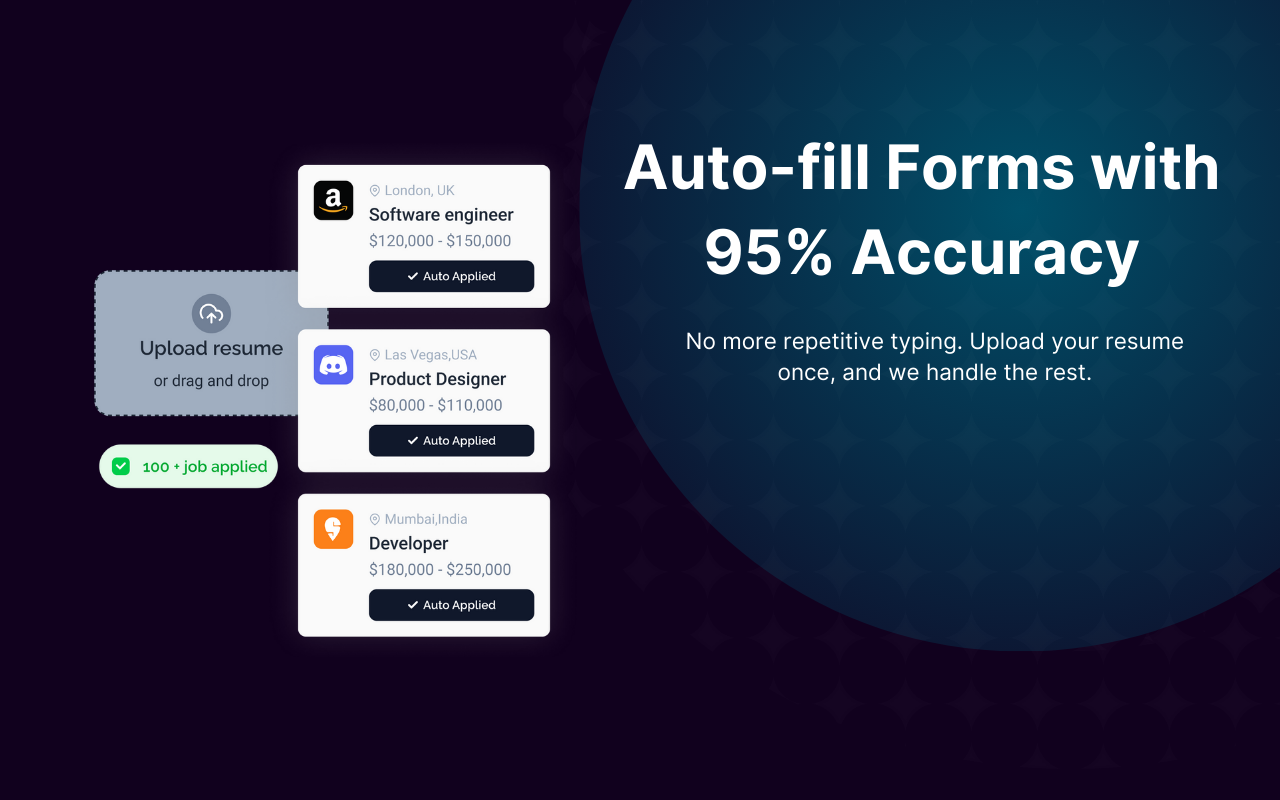 JobForm Automator: AI Auto Apply, Autofill Most Forms & Auto Email HR - 截图 3