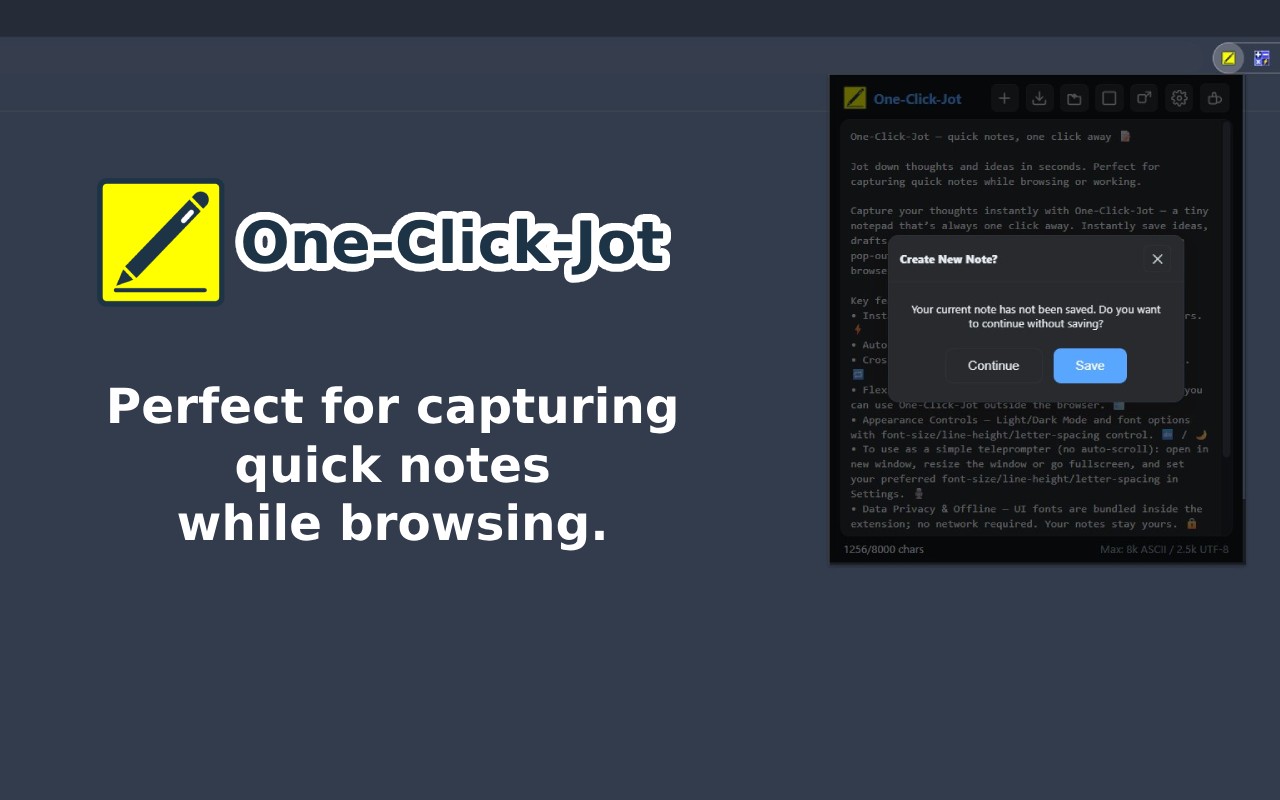 One-Click-Jot - 截图 2