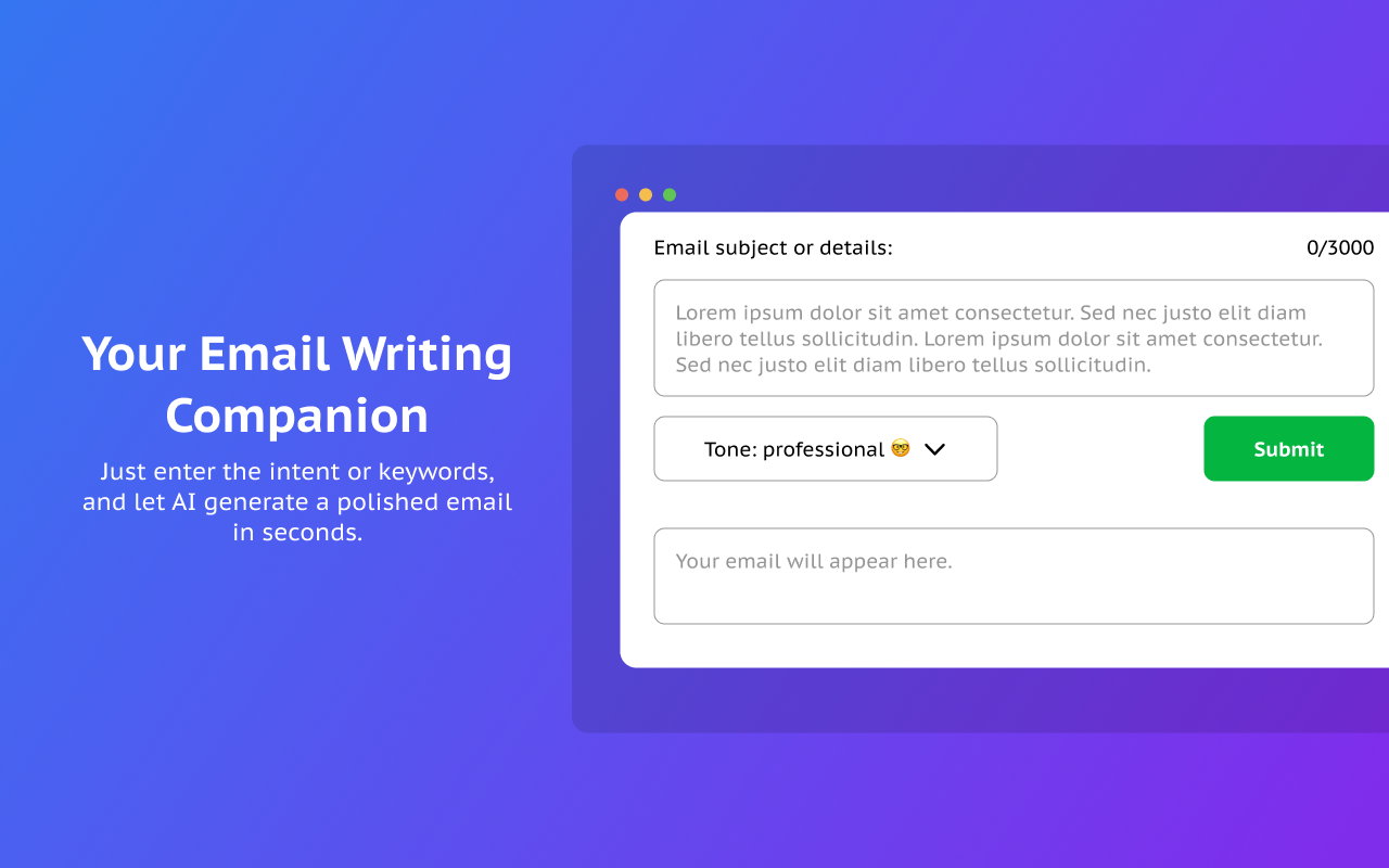 AI 邮件生成器 - Email Reply Assistant - 截图 3