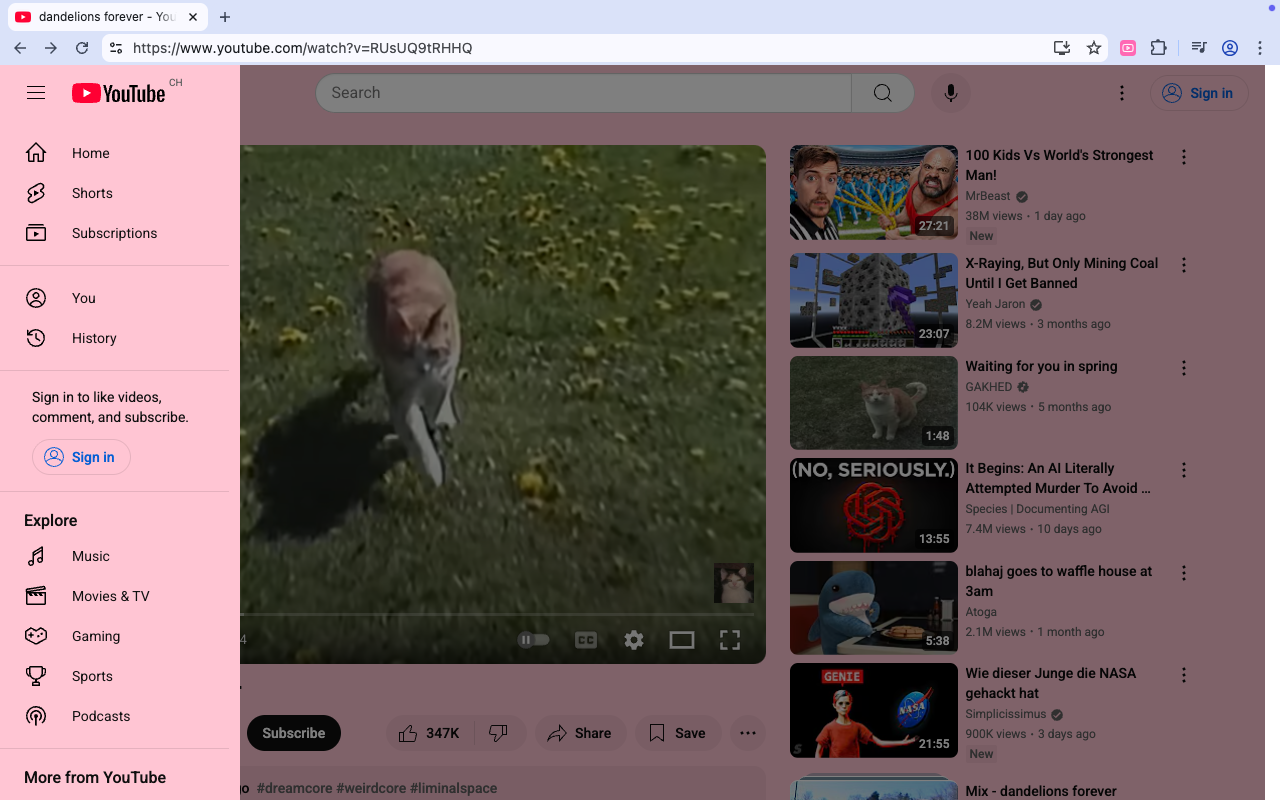 Pastel Pink YouTube - 截图 2