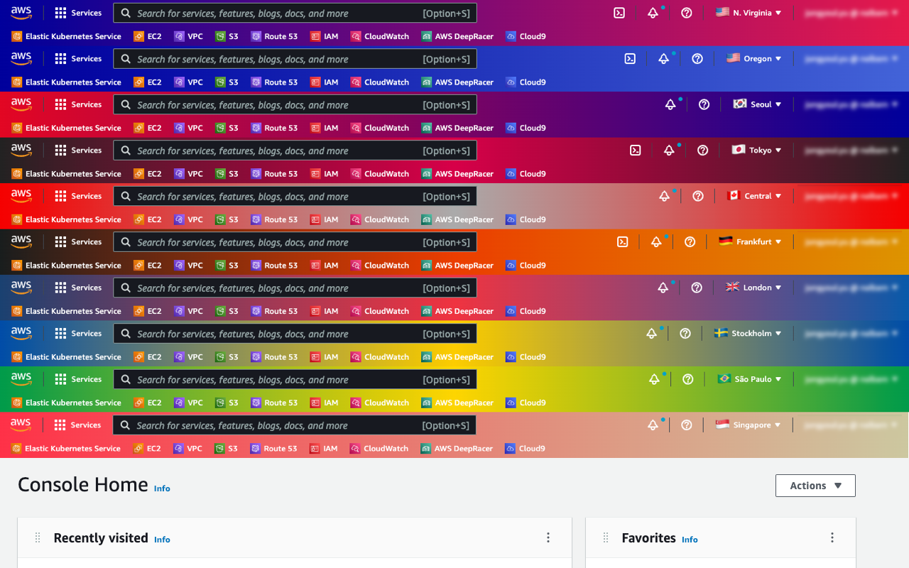 AWS Colorful Navbar - 截图 3