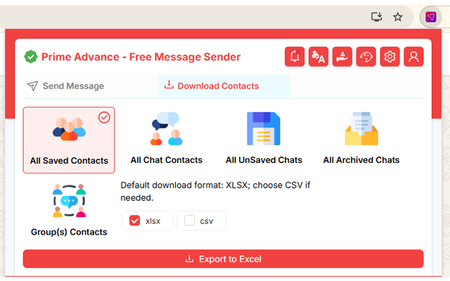 Prime Sender Advance - Free Message Sender - 截图 2