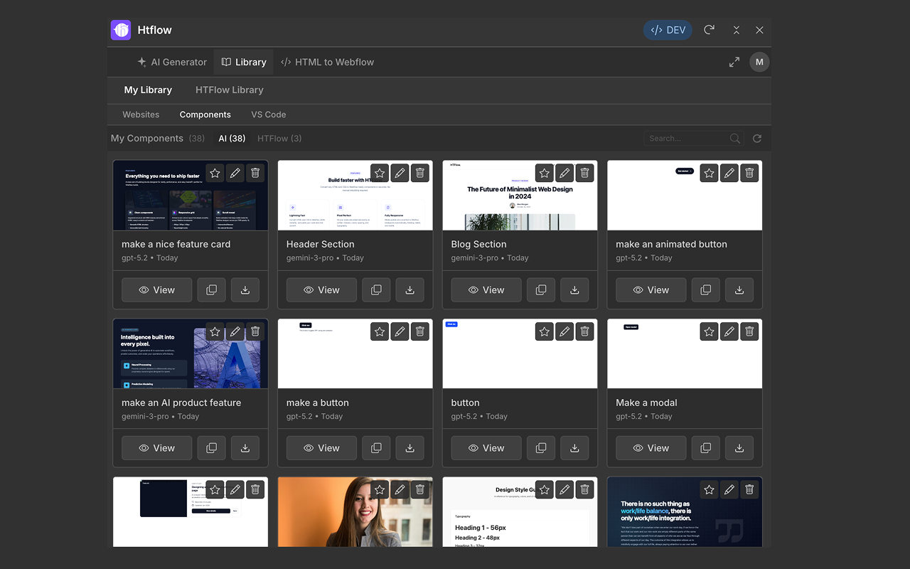 HTFlow AI for Webflow & Wordpress - 截图 3