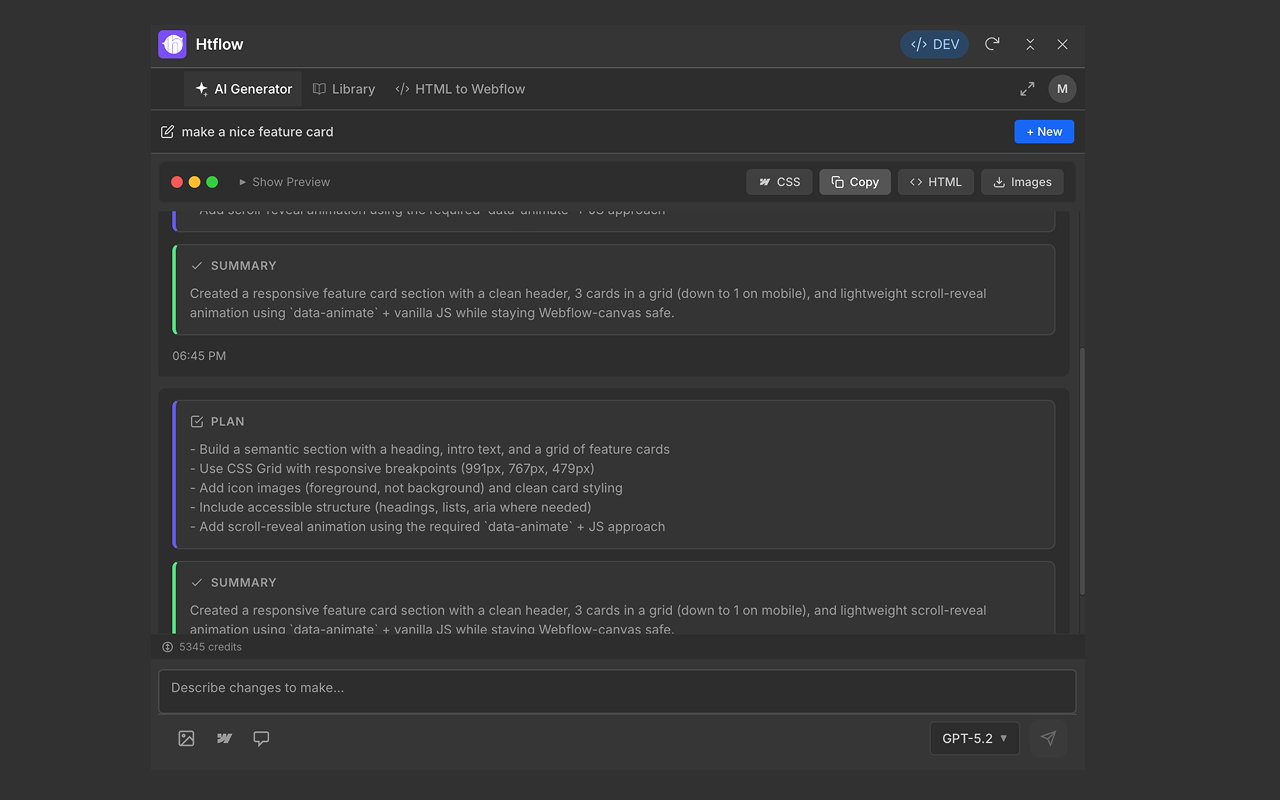 HTFlow AI for Webflow & Wordpress - 截图 4