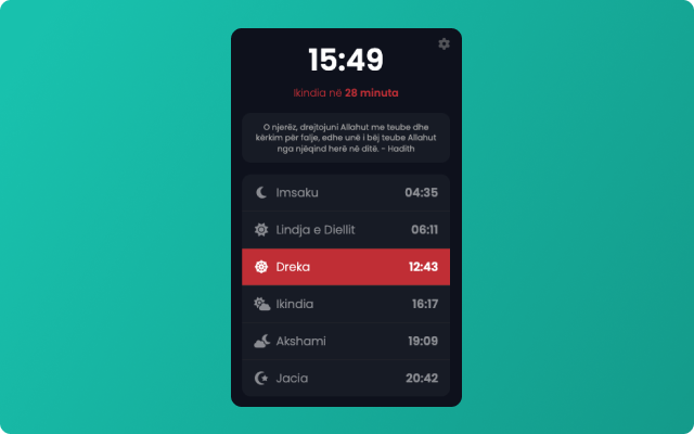 Takvimi Sot Popup - 截图 2