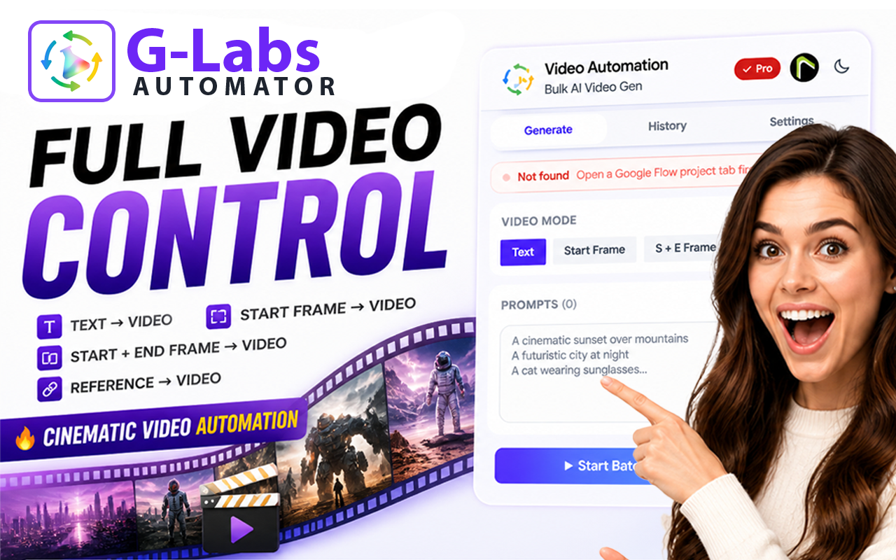 GLabs Automator - Automate Google Labs AI Tools - 截图 3