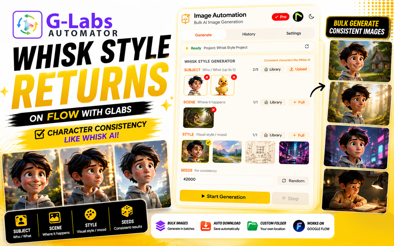 GLabs Automator - Automate Google Labs AI Tools - 截图 4