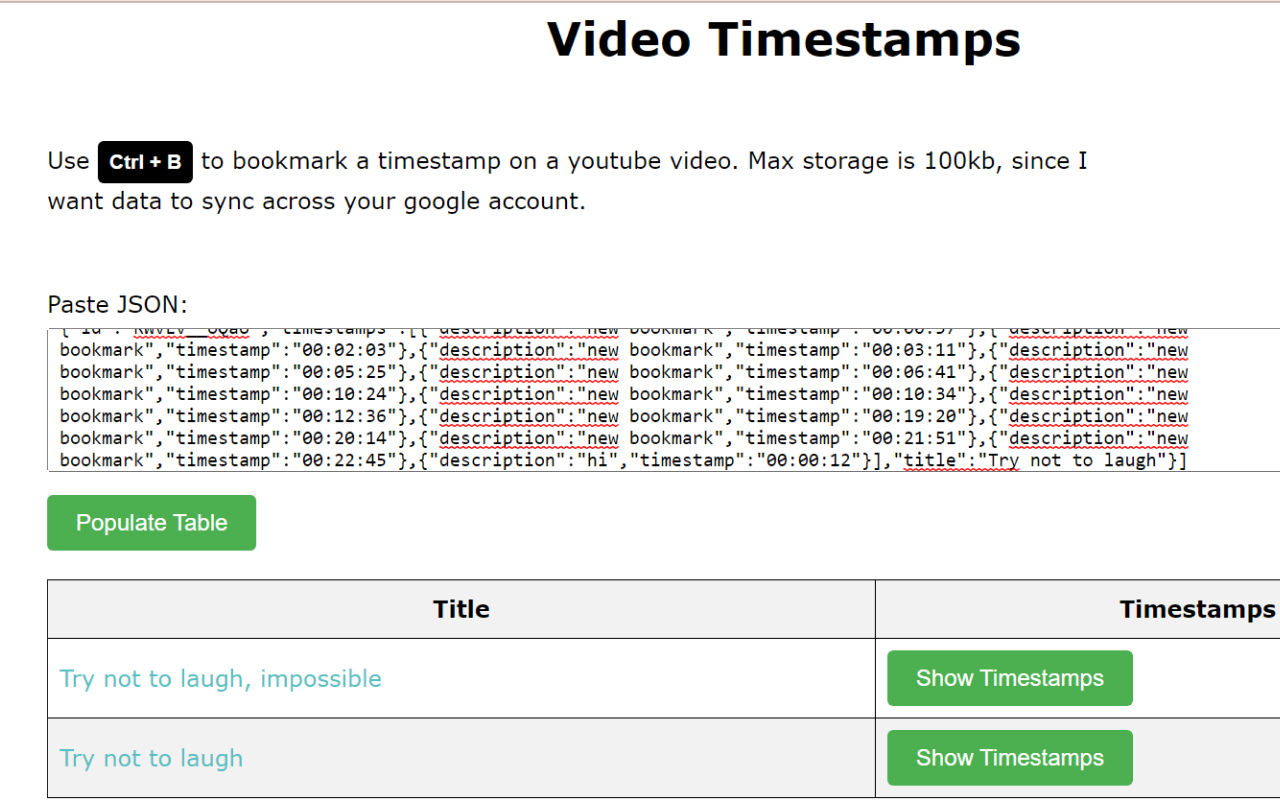 Youtube Bookmarker - 截图 1