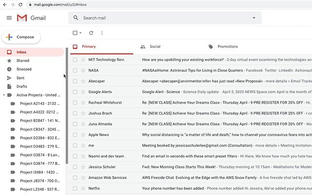 Resize Gmail Sidebar by cloudHQ - 截图 2
