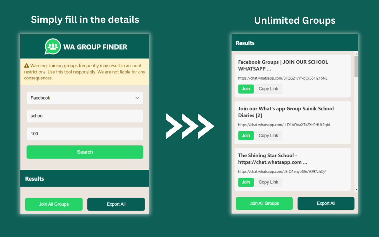 WA Group Finder - 查找WhatsApp群组 - 截图 1